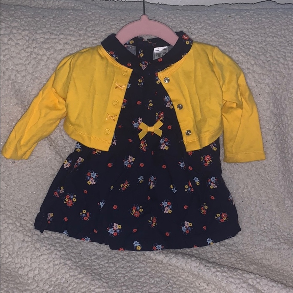 Carters Baby Dress and Cardigan